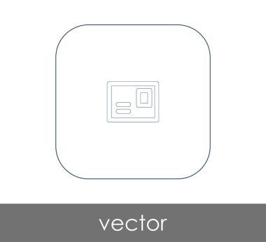 zarf simgesi, logo, vektör çizim 