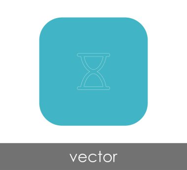 web tasarım ve uygulamalar için kum saati simgesi