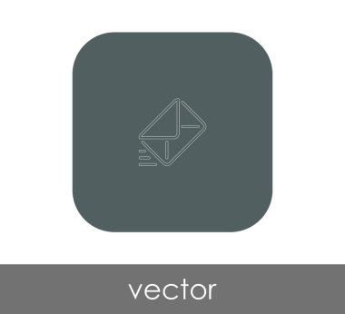 zarf simgesi, logo, vektör çizim 