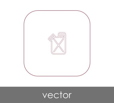 yakıt tenekesi simgesine web tasarım ve uygulamaları, vektör çizim için 