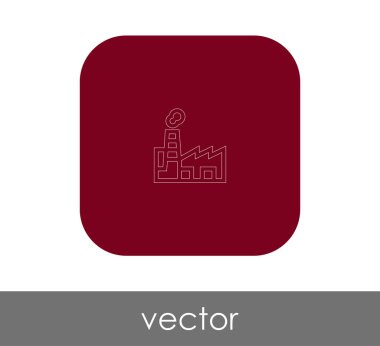 Fabrika düz simgesi