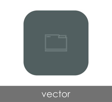vektör çizim tasarım Klasör simgesinin
