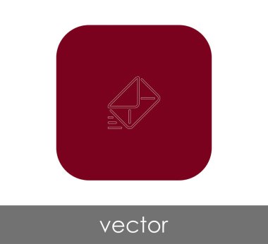 zarf simgesi, logo, vektör çizim 