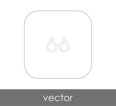 web tasarım ve uygulamaları, vektör çizim için gözlük simgesi