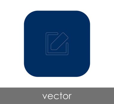 Simgeyi kalem, vektör illüstrasyonu ile düzenle    