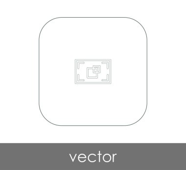 vektör çizim tasarım kamera odak simgesinin