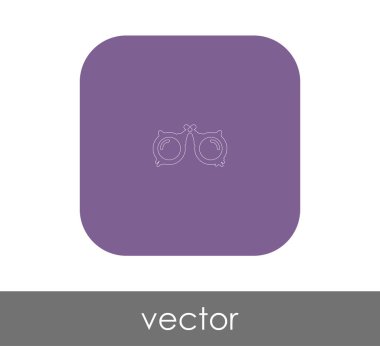 web tasarım ve uygulamaları, vektör çizim için gözlük simgesi