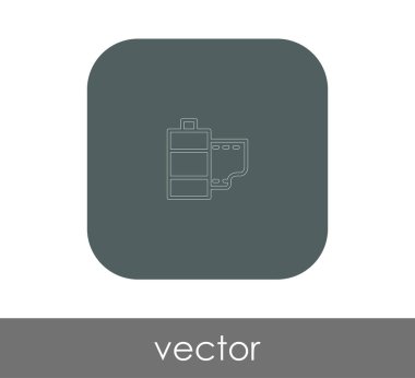 Film işareti simgesi, vektör çizim