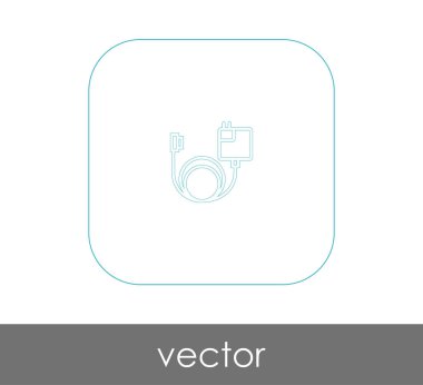 vektör çizim tasarım şarj cihazı simgesinin