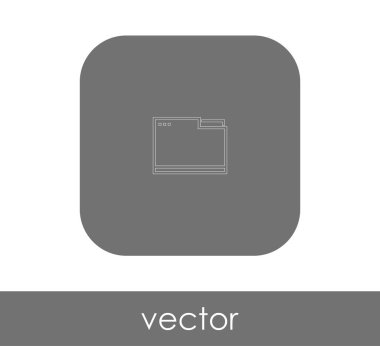 vektör çizim tasarım Klasör simgesinin