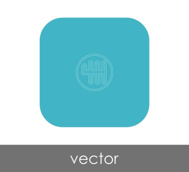 vektör çizim tasarım vites kutusu simgesi