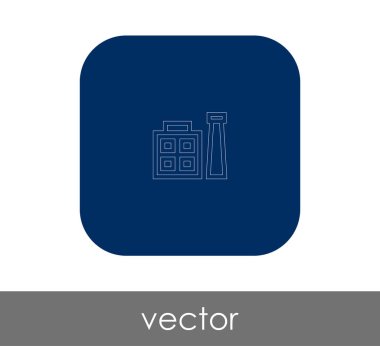 Fabrika düz simgesi