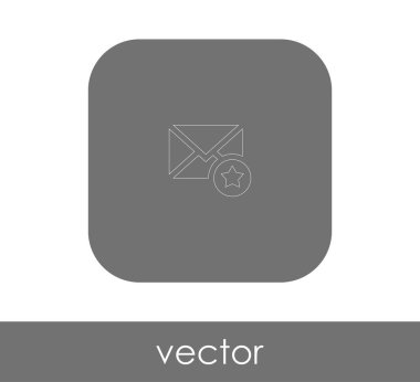 zarf simgesi, logo, vektör çizim 