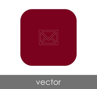 zarf simgesi, logo, vektör çizim 