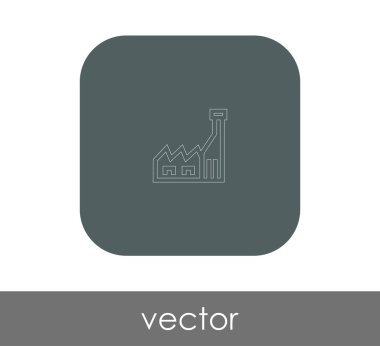 Fabrika düz simgesi