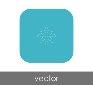 Dünya küre simgesi web tasarım ve uygulamaları, vektör çizim için