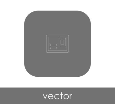 zarf simgesi, logo, vektör çizim 