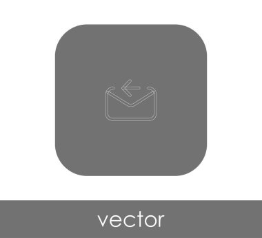 zarf simgesi, logo, vektör çizim 