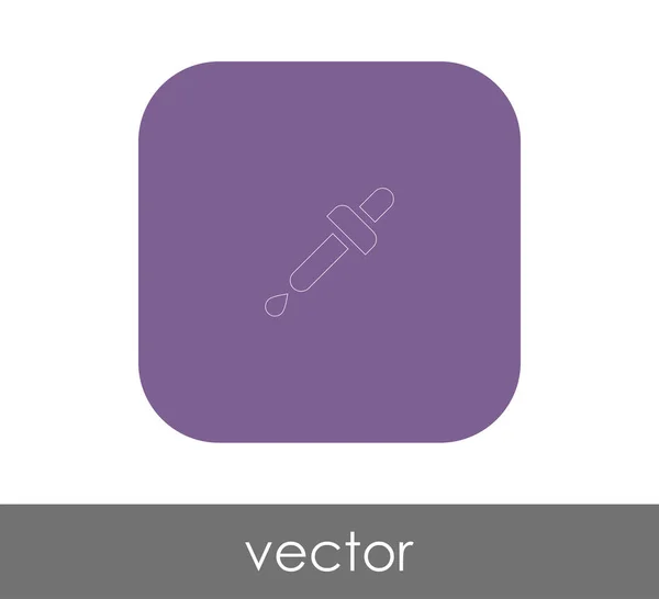 Pipette Zeichen Symbol Vektorabbildung — Stockvektor