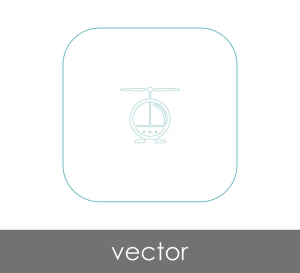 Helikopter web pictogram — Stockvector