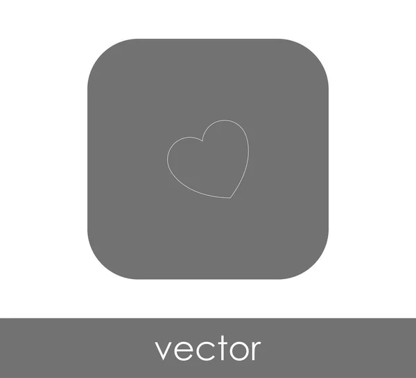Corazón Icono Web Vector Ilustración — Vector de stock