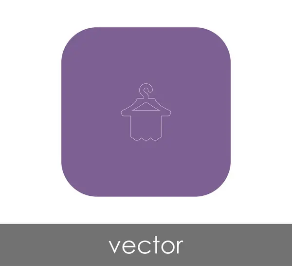 Векторний Дизайн Ілюстрації Піктограми Вішалки — стоковий вектор