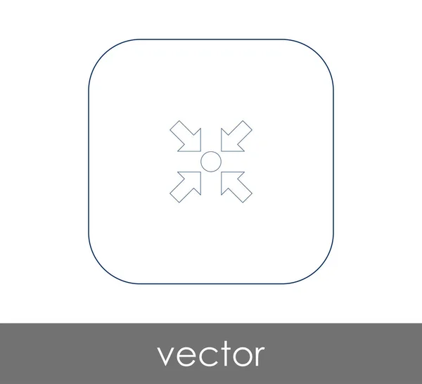 Vector Illustration Design Arrow Icon — Stock Vector