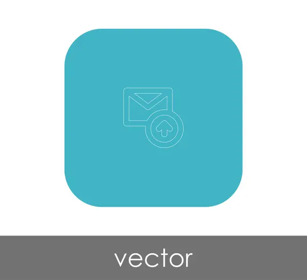 Sicheres Mail Symbol Vektorillustration — Stockvektor