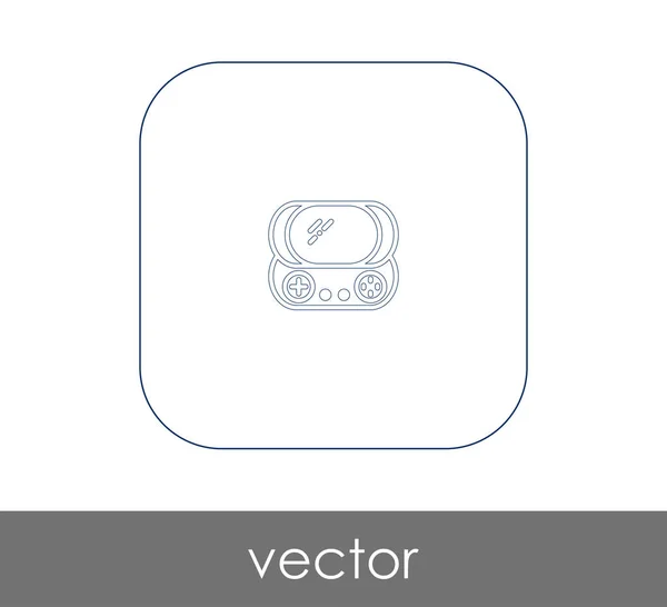 Joystick icono plano — Vector de stock