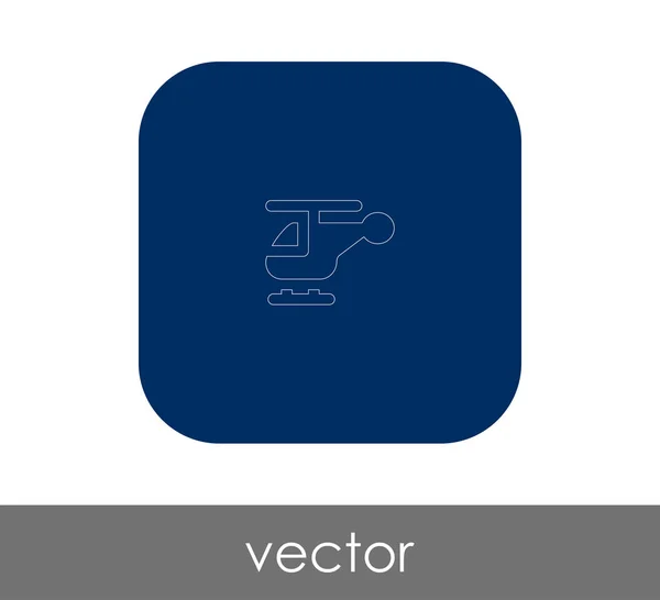 Helikopter-Websymbol — Stockvektor