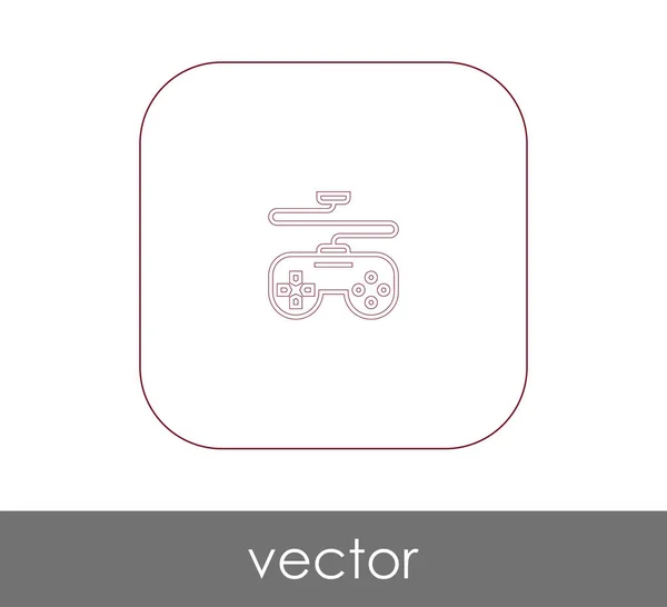 Joystick med flatt ikon – stockvektor