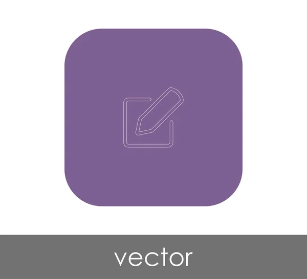 Edit Icon Pencil Vector Illustration — Stock Vector