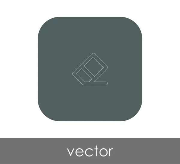 Borrador Icono Plano Ilustración Vectorial — Vector de stock