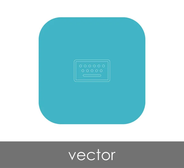 Vektor Illustration Design Des Tastatursymbols — Stockvektor