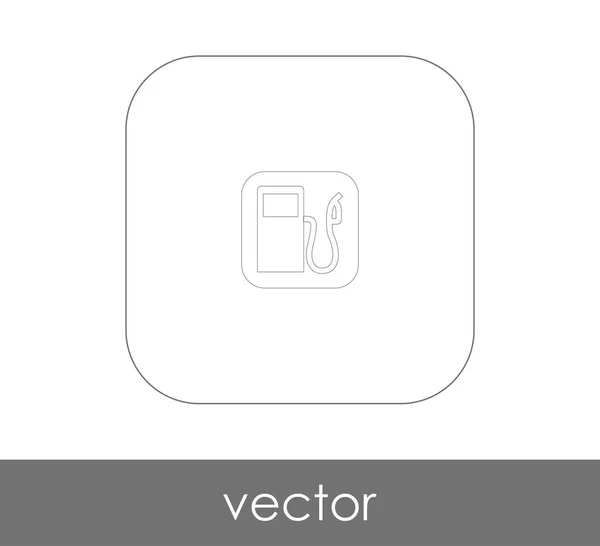 Gas Pomp Pictogram Vectorillustratie — Stockvector