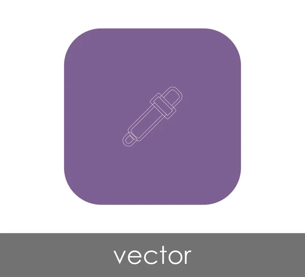 Icône Signe Compte Gouttes Illustration Vectorielle — Image vectorielle