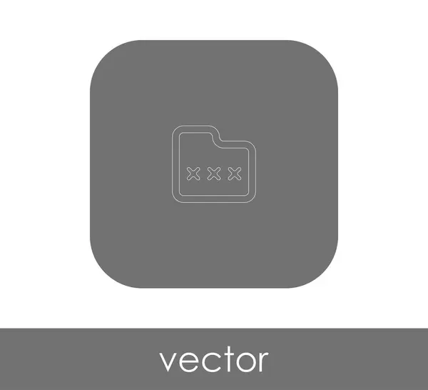 Diseño Ilustración Vectorial Del Icono Carpeta — Vector de stock