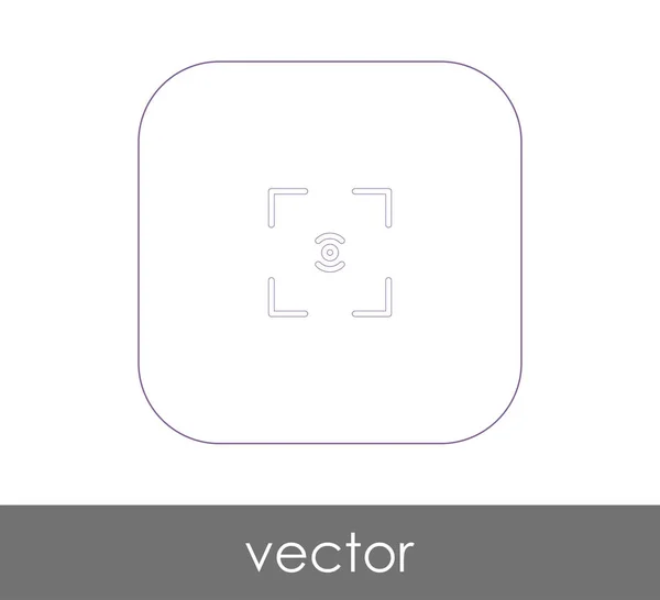 Vector Εικονογράφηση Σχεδιασμός Εικονίδιο Εστίαση Κάμερας — Διανυσματικό Αρχείο