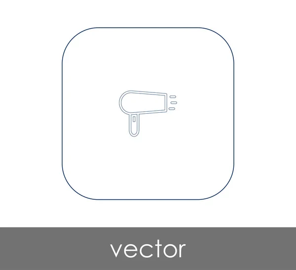 Haartrockner Web Symbol Vektorillustration — Stockvektor