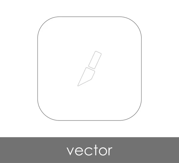 Knife Flat Icon Vector Illustration — Stock Vector