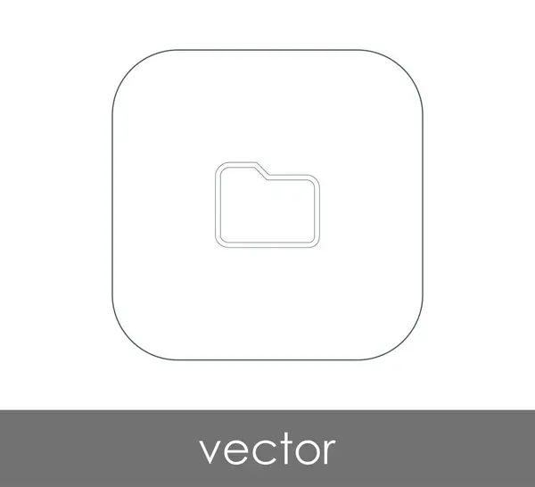 Vektor Illustration Design Des Ordnersymbols — Stockvektor