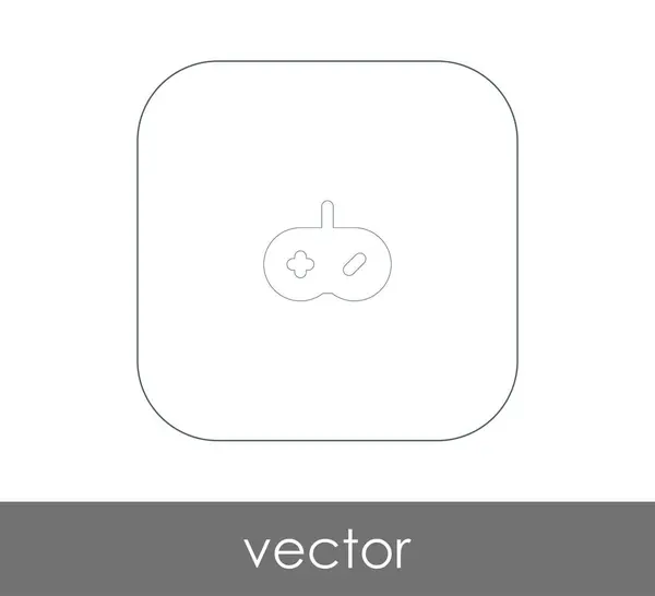 Плоская икона джойстика — стоковый вектор