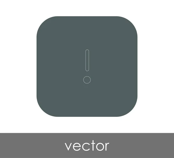 Icono de exclamación — Vector de stock