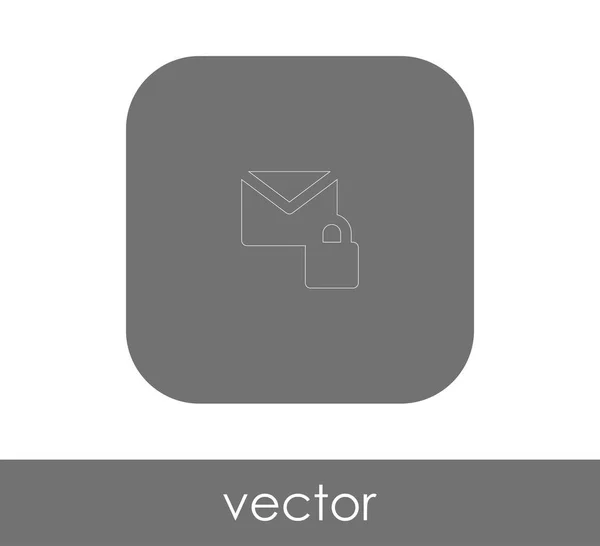 Icône Enveloppe Logo Illustration Vectorielle — Image vectorielle
