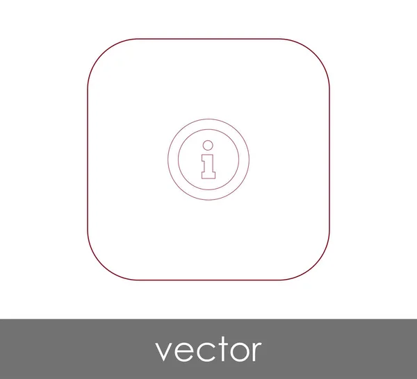 Значок Информационного Знака Веб Дизайна Приложений — стоковый вектор