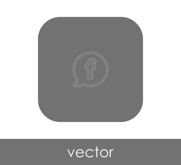 Векторная Иллюстрация Логотипа Facebook — стоковый вектор