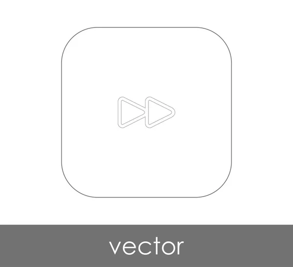 Icono de avance rápido — Vector de stock