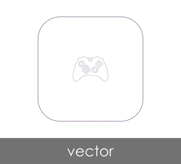 Joystick icono plano — Vector de stock