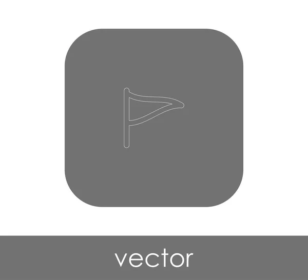 Icono Bandera Para Diseño Web Aplicaciones Ilustración Vectorial — Vector de stock