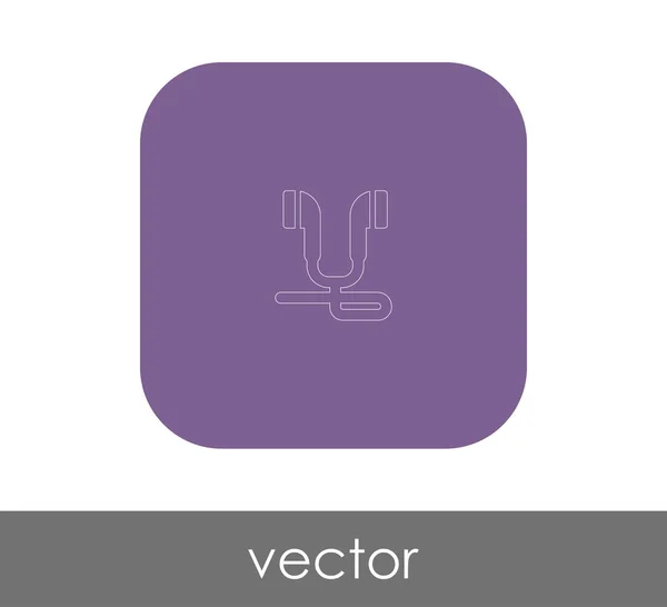 Kopfhörer Symbol Logo Vektorillustration — Stockvektor
